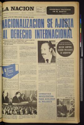 La Nación - 13 de marzo de 1973