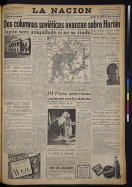 La Nación - 10 de agosto de 1945
