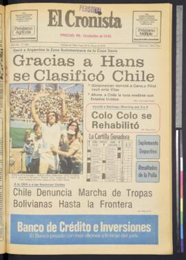 El Cronista - 20 de marzo de 1978