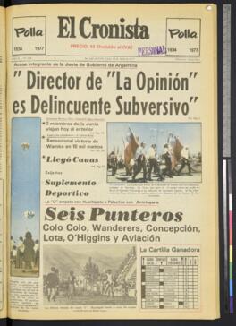 El Cronista - 18 de abril de 1977