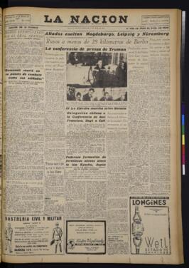 La Nación - 18 de abril de 1945