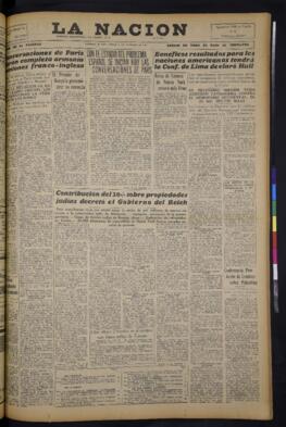 La Nación - 24 de noviembre de 1938