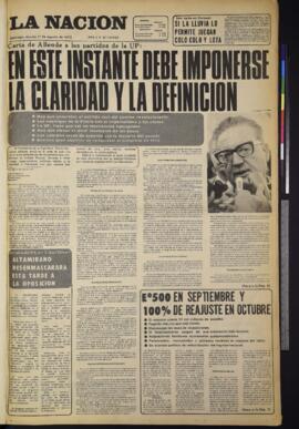 La Nación - 1 de agosto de 1972