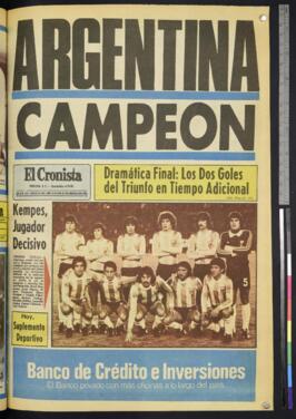 El Cronista - 26 de junio de 1978