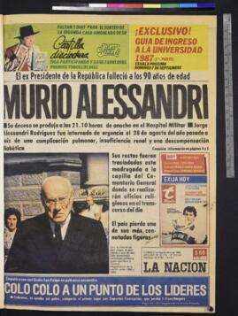 La Nación - 1 de septiembre de 1986
