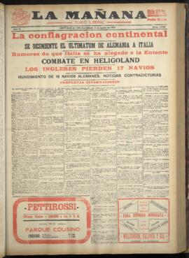 La Mañana - 8 de agosto de 1914
