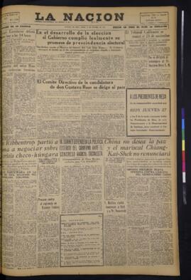 La Nación - 27 de octubre de 1938
