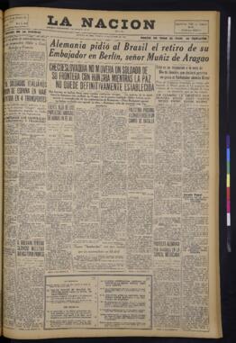 La Nación - 16 de octubre de 1938