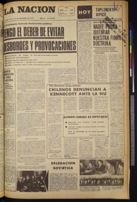 La Nación - 15 de septiembre de 1972