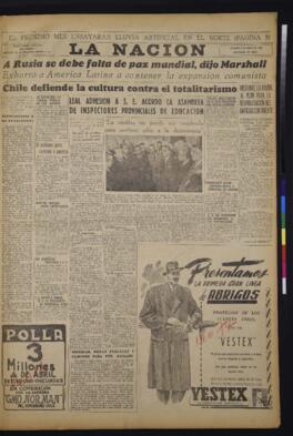 La Nación - 2 de abril de 1948