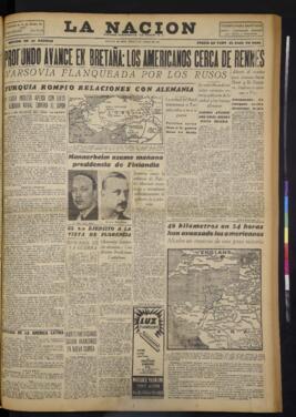 La Nación - 3 de agosto de 1944