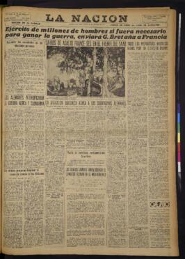 La Nación - 24 de octubre de 1939