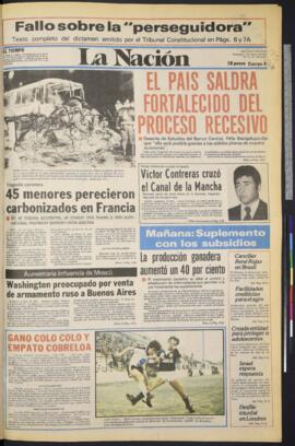 La Nación - 1 de agosto de 1982