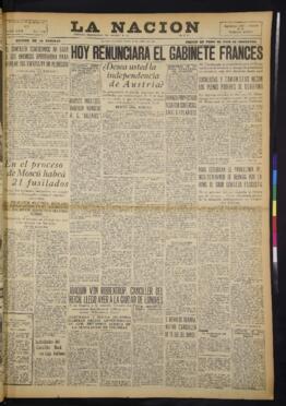 La Nación - 10 de marzo de 1938