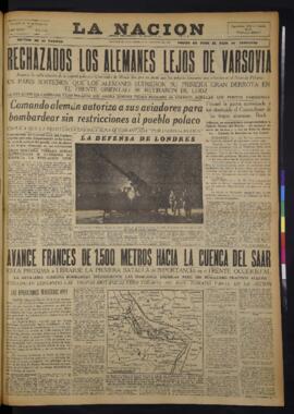 La Nación - 14 de septiembre de 1939