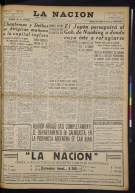 La Nación - 27 de noviembre de 1937