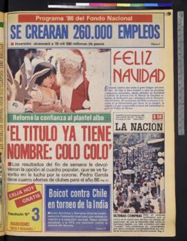 La Nación - 24 de diciembre de 1985
