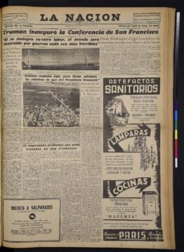 La Nación - 26 de abril de 1945