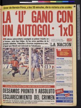 La Nación - 13 de julio de 1986