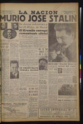 La Nación - 6 de marzo de 1953