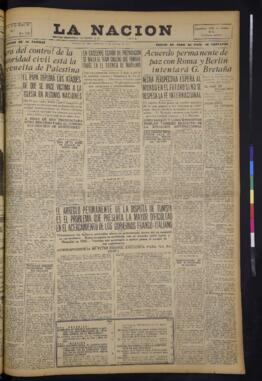 La Nación - 19 de octubre de 1938