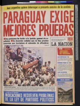 La Nación - 31 de diciembre de 1986