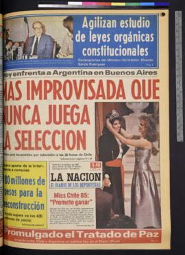 La Nación - 14 de mayo de 1985
