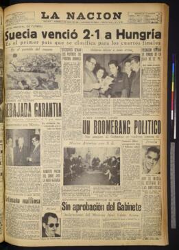 La Nación - 13 de junio de 1958