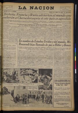 La Nación - 27 de septiembre de 1938