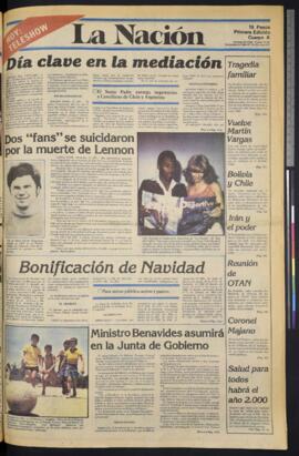 La Nación - 12 de diciembre de 1980