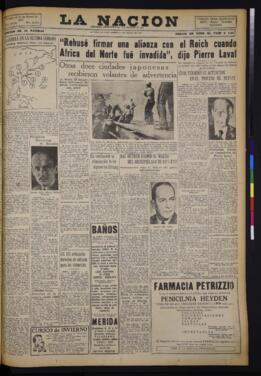La Nación - 5 de agosto de 1945