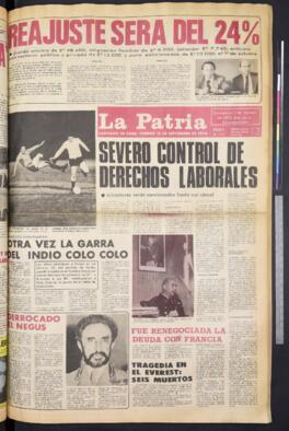 La Patria - 13 de septiembre de 1974