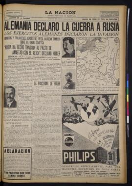 La Nación - 22 de junio de 1941