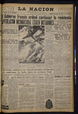 La Nación - 19 de junio de 1940