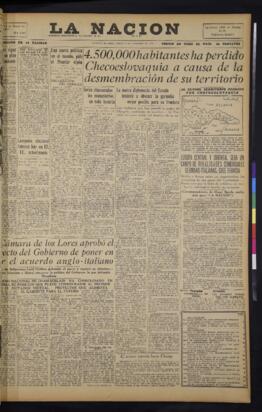 La Nación - 4 de noviembre de 1938