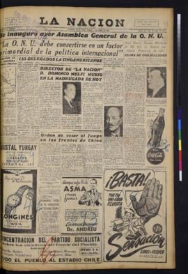 La Nación - 11 de enero de 1946