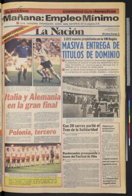 La Nación - 11 de julio de 1982