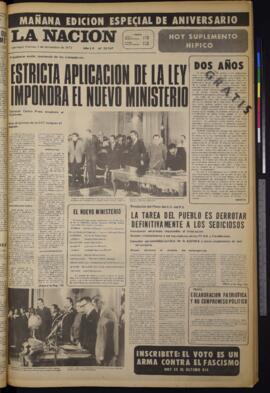 La Nación - 3 de noviembre de 1972