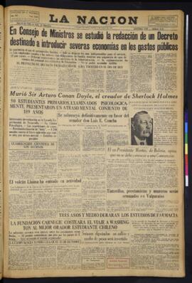 La Nación - 8 de julio de 1930